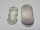 Sicherheits Blindrosette Edelstahl OVAL 74x33x6mm Nr. 218907