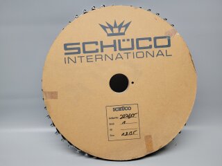 Schüco Glasleistenhalter auf Spule für eloxierte Profile Grau Nr. 203116   1 VE=500