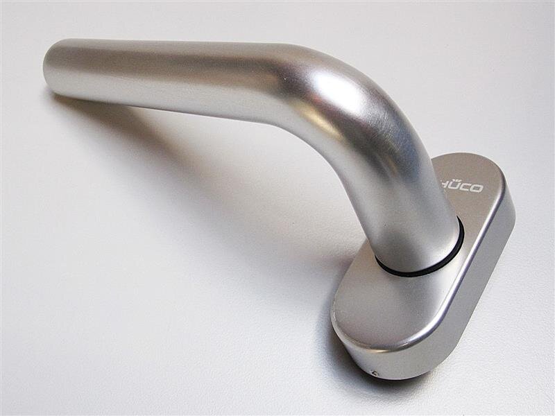 Schüco TUERDRUECKER LOCHTEIL 10mm Hochhaltefeder Alu natur Rose