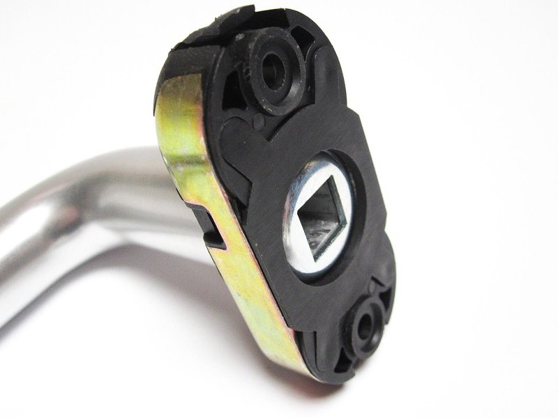 Schüco TUERDRUECKER LOCHTEIL 10mm Hochhaltefeder Alu natur Rose