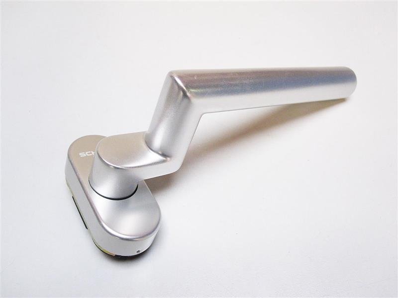 Schüco TUERDRUECKER Lochteil 10 mm Hochhaltefeder Alu natur Rosette:7