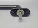 Schüco Fenstergriff  RAL9005 BA:43 VK:7/32 Rosette:66x29x12mm Nr. 247852