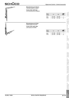 Schüco SimplySmart Eckumlenkung LS mit Rolle und Entlastungslager Nr.277705
