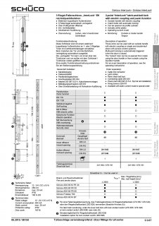 Schüco Interlock EK 3-fach-Verriegelung, selbstverr., DIN LS, 40/92/9 Fkt. C F28x2285