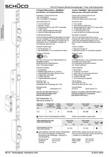Sch&uuml;co ADS HD MFV 5-F-SCHLOSS SafeMatic E 34,5/92/9 SV 850mm OKFF