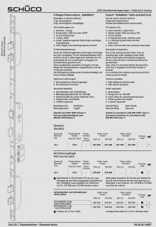 Sch&uuml;co ADS MFV 5-Riegel-Fallenschloss SafeMatic SV o.P.  32,5/92/10