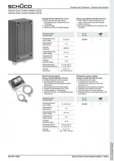 Schüco TipTronic Netzteil AP 24V 2,5A