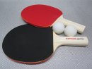 Kettler Match SET Tischtennisschläger Spielbelag rot backside/schwarz