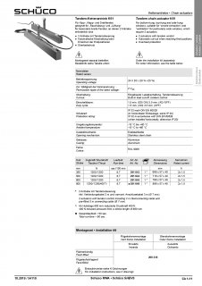 Schüco RWA Tandem-Antrieb K61 500 24VDC 1200N Nr. 291644