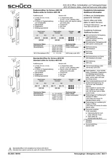 Schüco Radientüröffner mit Schließplatte  LS 10-24V Nr. 240679