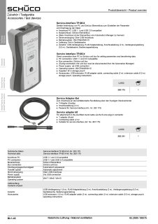 Schüco TipTronic SimplySmart Service Adapter-Set Nr. 263211 passend zu 263175