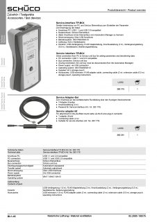 Schüco TipTronic SimplySmart Service Adapter-Set zu 263175