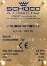 Schüco Pneumatik-Presse für Stanzwerkzeuge gebraucht Bj.1995 einsatzbereit mir Fußschalter