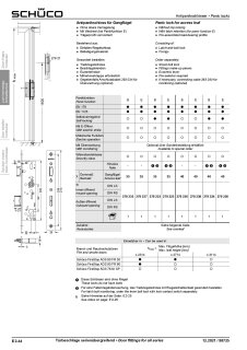 Schüco RF-Panikschloss B-1821 B 35/92/9  F270x28 RV:3mm Nr. 270757