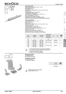 Schüco DriveTec Kettenantrieb D6  24VDC 600/300N 800Hub Nr. 291717