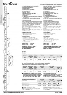 Schüco ADS MFV 5-RF-Schloss "SafeMatic"  32,5/92/10 U24 ohne Panik RS n.i.ö Sperrbügel