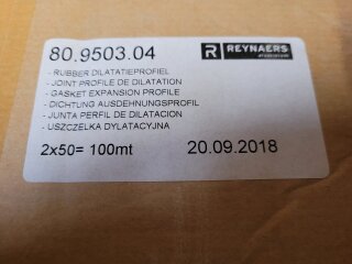 Reynaers Dichtung Ausdehnungsprofil 100m=1VE Nr. 80.9503.04