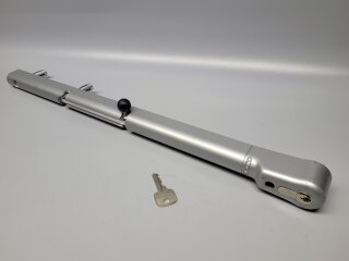 Locinox Keydrop verriegelbarer Stangenriegel Silber mit 1 Schlüssel