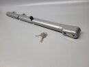 Locinox Keydrop verriegelbarer Stangenriegel Silber mit 2 Schlüsseln