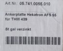 Hekatron Ankerplatte AFS 55 Für THM 439 Nr.05.741.0055.010