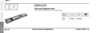 Schüco Auflaufbock D Rechts Nr. 277820