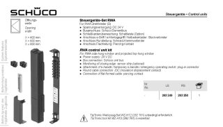 Schüco Steuergeräte Set RWA  Drehfenster Rechts Nr. 263250