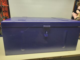 Promat Stahlblech Werkzeugkoffer Werkzeugkiste Blau 69x36x31cm