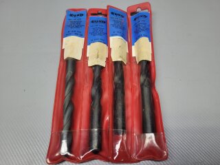 Ruko Stahlbohrer Set Metallbohrer Spiralbohrer HSS verschiedene Größen, 4 Stück