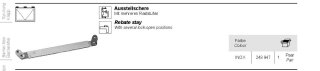 Schüco Ausstellschere Paar Nr. 248947