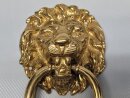Messing Löwenkopf Türklopfer