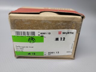 Würth Stopmutter M12 (DIN 985) 50 Stück Nr. 0391 12