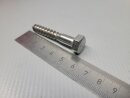Würth Sechskant Holzschraube 8 x 50 (DIN 571) A2 100...