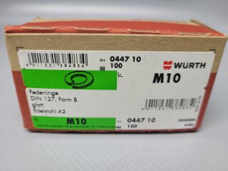Würth Federring M10 (DIN 127) A2 100 Stück Nr. 0447 10