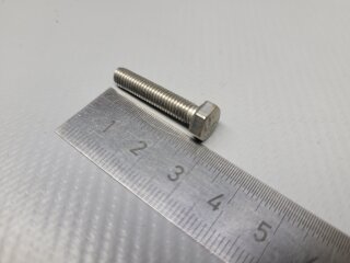 Sechskantschrauben mit Vollgewinde  M5 x 25 (DIN 933) A2 200 Stück