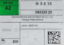 Sechskantschrauben mit Vollgewinde  M5 x 25 (DIN 933) A2 200 Stück