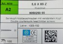 Senkkopf Holzschraube 5 x 80 Z A2 100 Stück