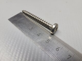 Rundkopf Holzschraube 5 x 45 Z A2 100 Stück