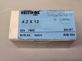 Senkkopf Blechschraube 4,2 x 13mm  (DIN 7982) A2 200 Stück