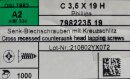 Senkkopf Blechschraube C 3,5 x 19 H A2 (DIN 7982) 1000...