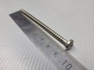 Rundkopf Holzschraube 5 x 90 Z (DIN 9048) A2 100 Stück