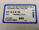 Senkkopf Blechschraube 4,2 x 32mm  (DIN 7982) A2 500...