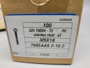 Linsenkopf Schraube M5 x 16 (DIN 7985) A2 100 Stück