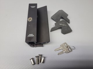 Schüco Handhabe abschließbar für Schiebetür Schnicks S Bronze Nr. 214106