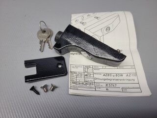 Schüco Öffnungsbegrenzer AZ80 u AZ80W Schwarz Nr.218528