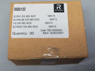 Senkkopfschrauben M6 x 75  (DIN 965) A2 30 Stück