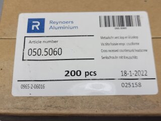 Senkkopfschrauben M6 x 16 (DIN 965) A2 200 Stück