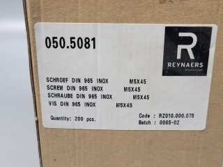 Senkkopfschraube  M5 x 45 DIN 965  A2 200 Stück