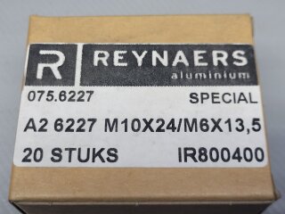 Spezial Schraube / Gewindeadapter M10x24 / M6x13,5 A2 20 Stück